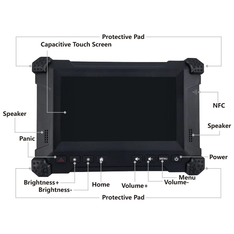 X7R Waterproof Ruggedized Android Tablet